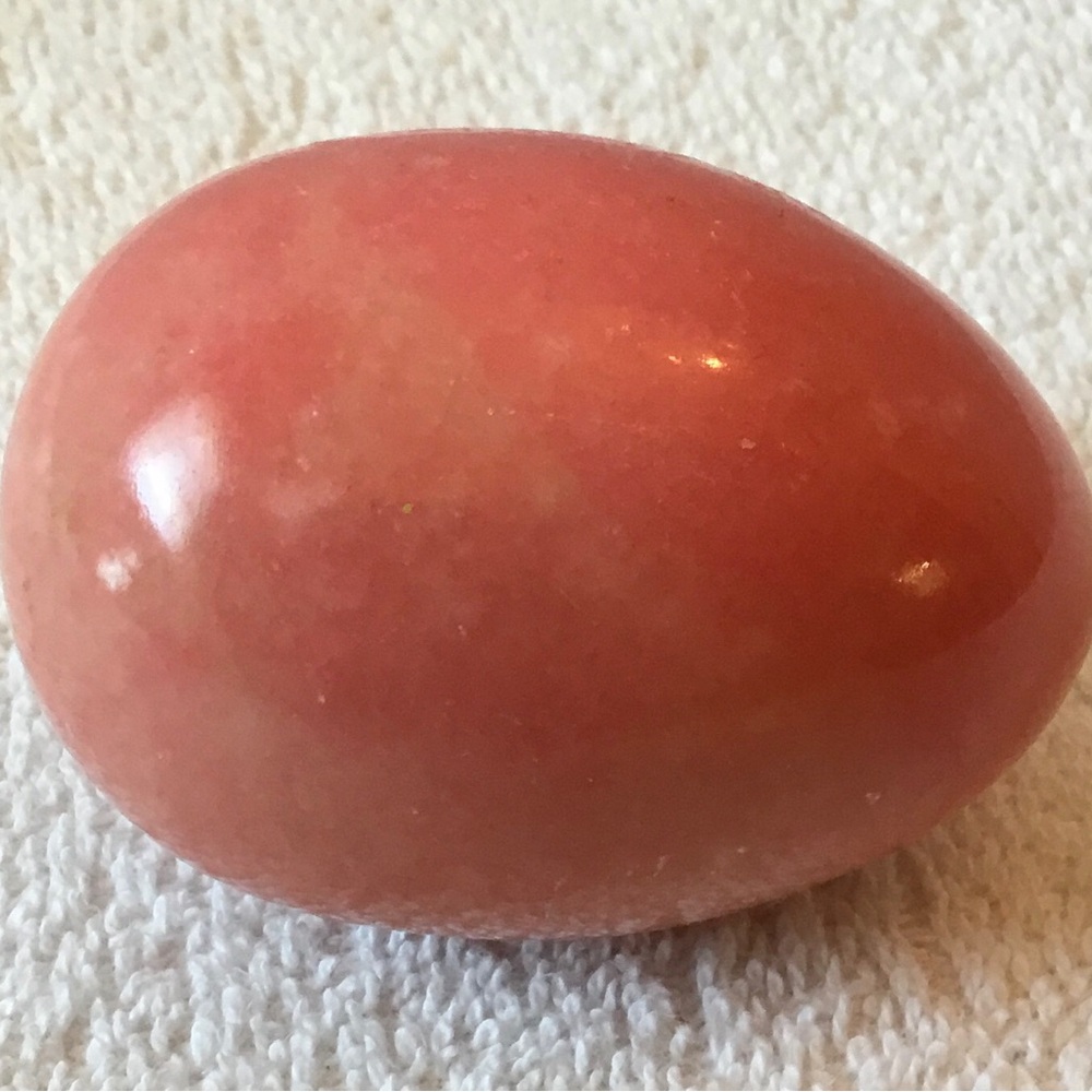 Pink Decorative Marble Egg - Home Accents Decor - Picture 2 of 5
